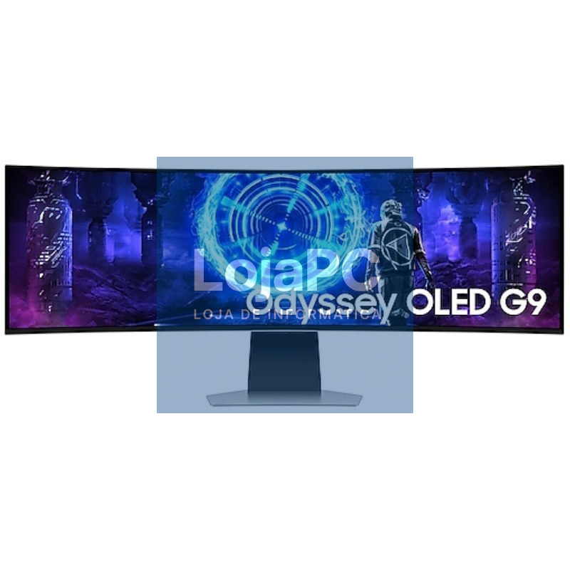 Smart Monitor Gaming Ultrapanorámico Curvo Samsung Odyssey OLED G9 S49DG950SU 49'/ Dual QHD/ 0.03ms/ 240Hz/ OLED/ Multimedia/Regulável en altura/Prateado