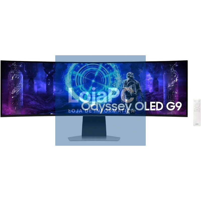 Monitor Gaming Ultrapanorámico Curvo Samsung Odyssey OLED G9 S49DG954SU 49'/ Dual QHD/ 0.03ms/ 240Hz/ OLED/ Multimedia/ Regulável en altura/ Prateado