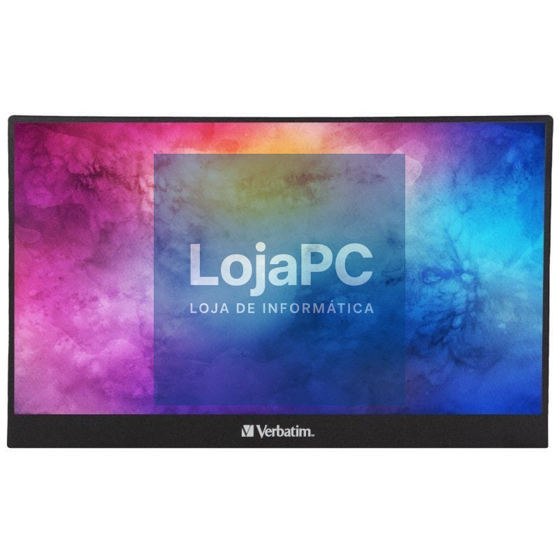 Monitor Portátil Táctil Verbatim PMT-14 14'/ Full HD/ Multimedia/ Preto