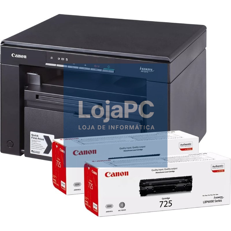 Multifunções Laser Monocromo Canon I-SENSYS MF3010/ Preta