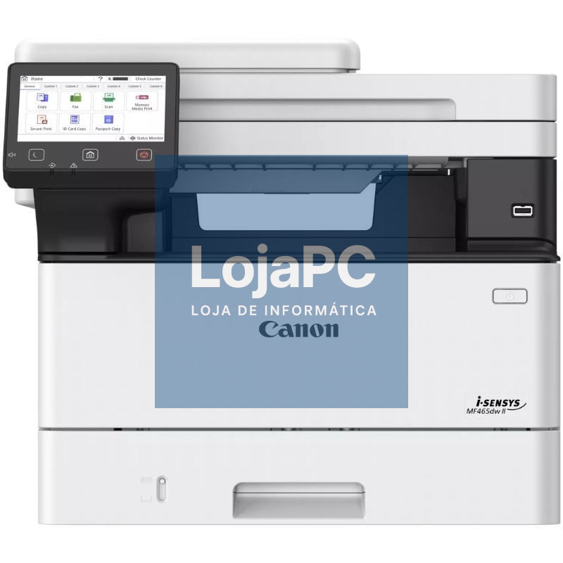 Multifunções Laser Monocromo Canon i-SENSYS MF465dw II WiFi/ Fax/ Dúplex/ Branca