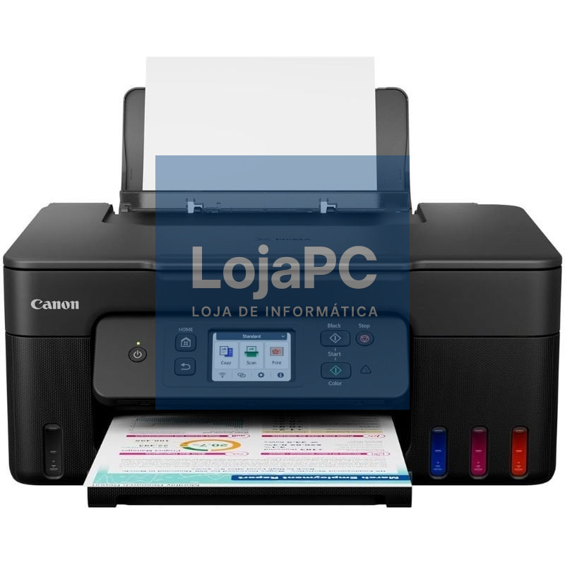 Multifunções Recarregável Canon PIXMA G3590 MegaTank/ Dúplex/ WiFi/ Preta