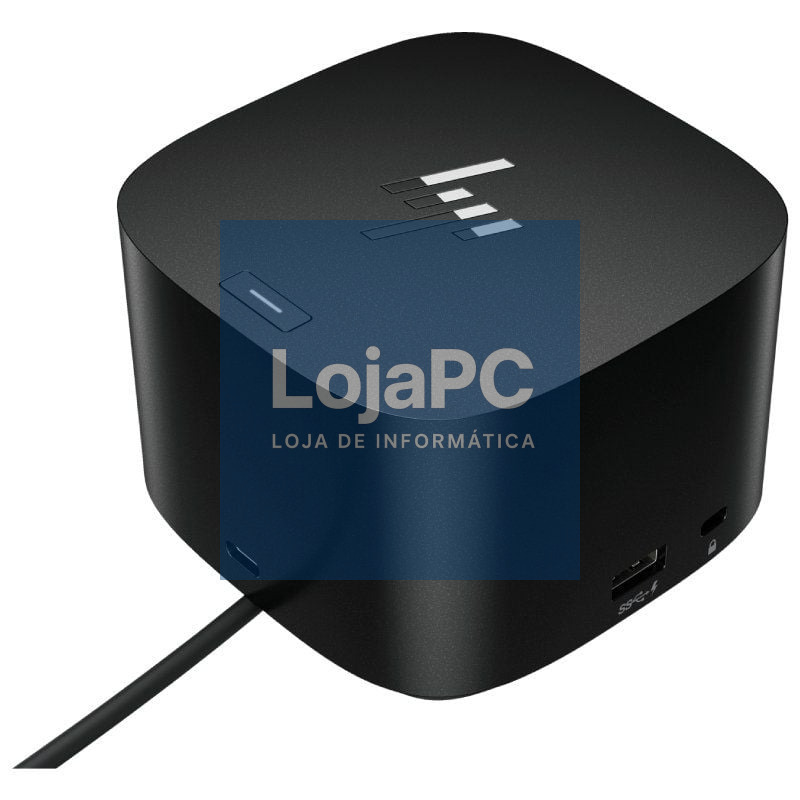 Docking USB Tipo-C HP G4/ 2xUSB/ 2xUSB Tipo-C/ 1xAC/ 1xHDMI/ 1xRJ45/ 2xDisplayPort/ 1xThunderbolt/ 2xUSB PD/ 1xUSB Tipo-C PD/ 2xTarjetas NIC/ Preto