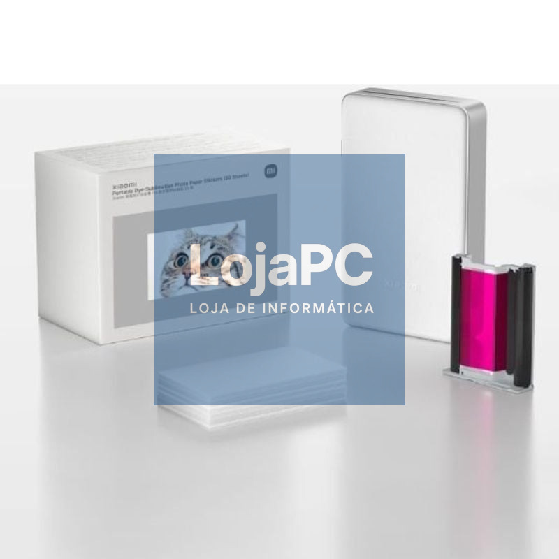 Papel fotográfico para Sublimación Xiaomi Portable Dye-Sublimation Photo Paper Stickers/ 5 x 7.6cm/ 50 Hojas