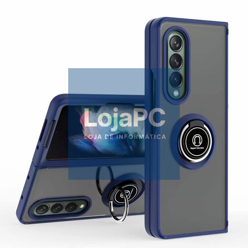 COOL Case for Samsung F926 Galaxy Z Fold 3 Hard Ring Blue