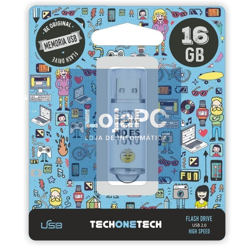 Pendrive 16GB Tech One Tech No Es Tuyo USB 2.0