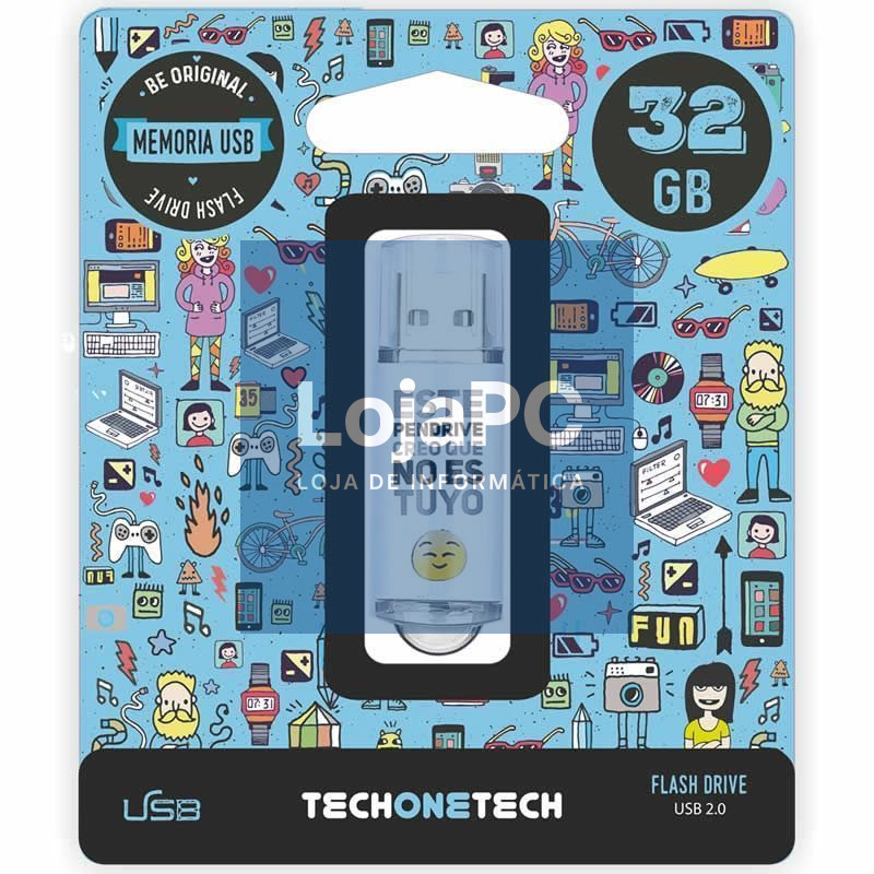 Pendrive 32GB Tech One Tech No Es Tuyo USB 2.0