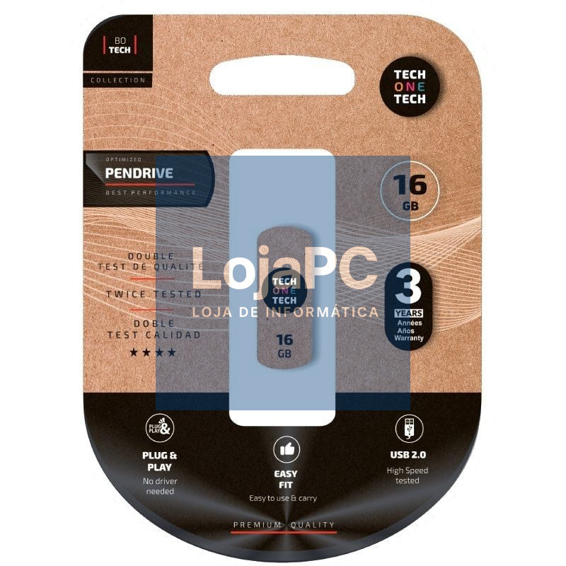 Pendrive 16GB Tech One Tech Pro Smart Clip USB 2.0