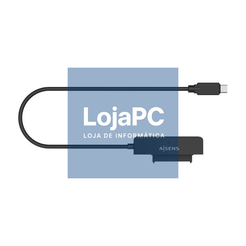Adaptador para Discos rígidos 2.5' Aisens ASE-25C04B/ USB Tipo-C 3.1 Macho - SATA
