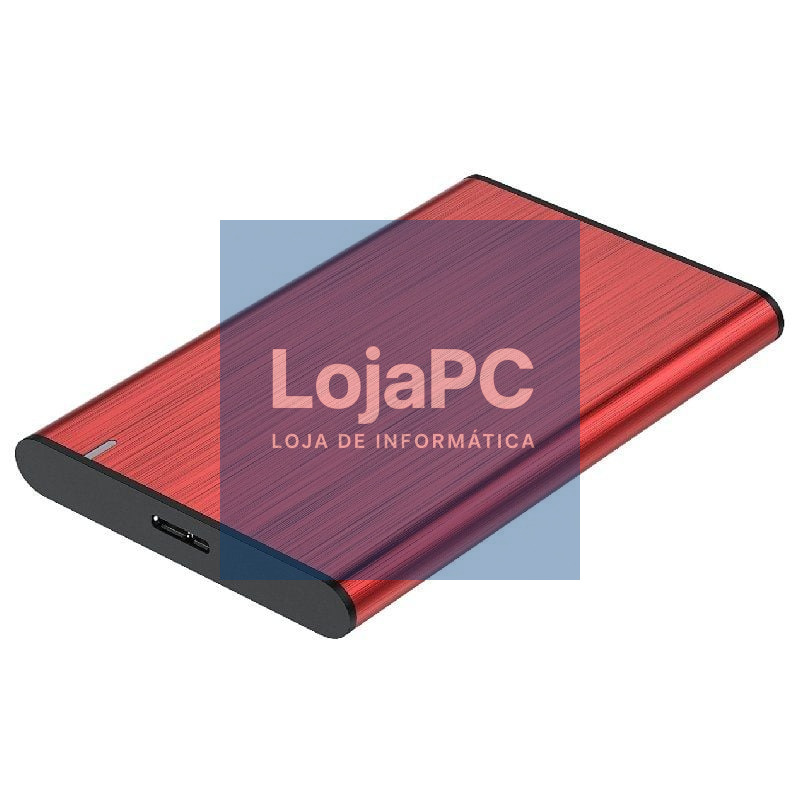 Caixa externa para Disco rígido de 2.5' Aisens ASE-2525RED/ USB 3.1/ sem parafusos