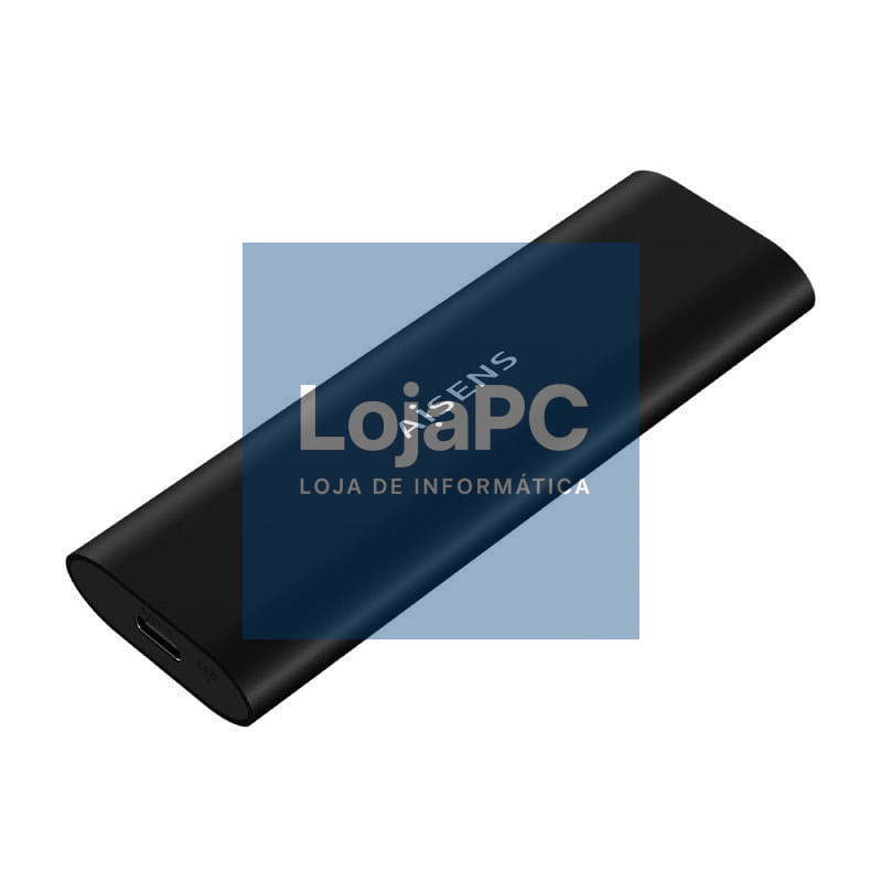 Caixa externa para Disco SSD M.2 SATA/NVMe Aisens ASM2-014B/ USB 3.2/ sem parafusos