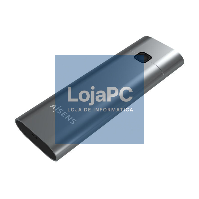 Caixa externa para Disco SSD M.2 NVMe Aisens ASM2-021GR/ USB 3.1 Gen2/ sem Parafusos