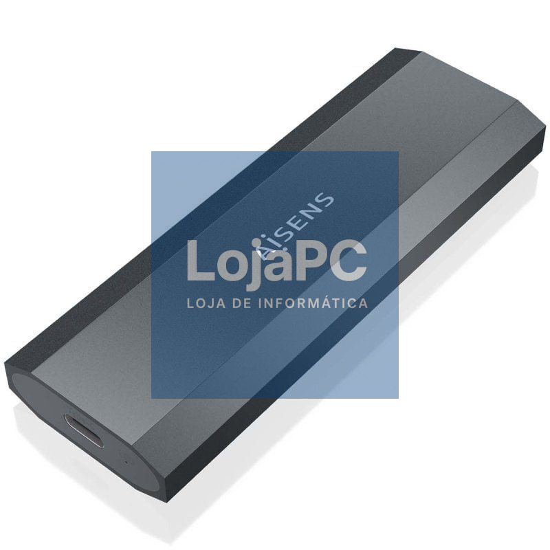 Caixa externa para Disco SSD M.2 NVMe Aisens ASM2-029GR/ USB 3.2/ sem parafusos