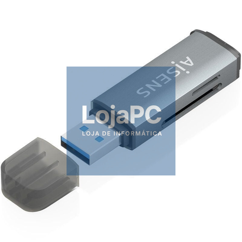 Leitor de cartões Externo Aisens ASCR-2A09-GR/ USB 3.1