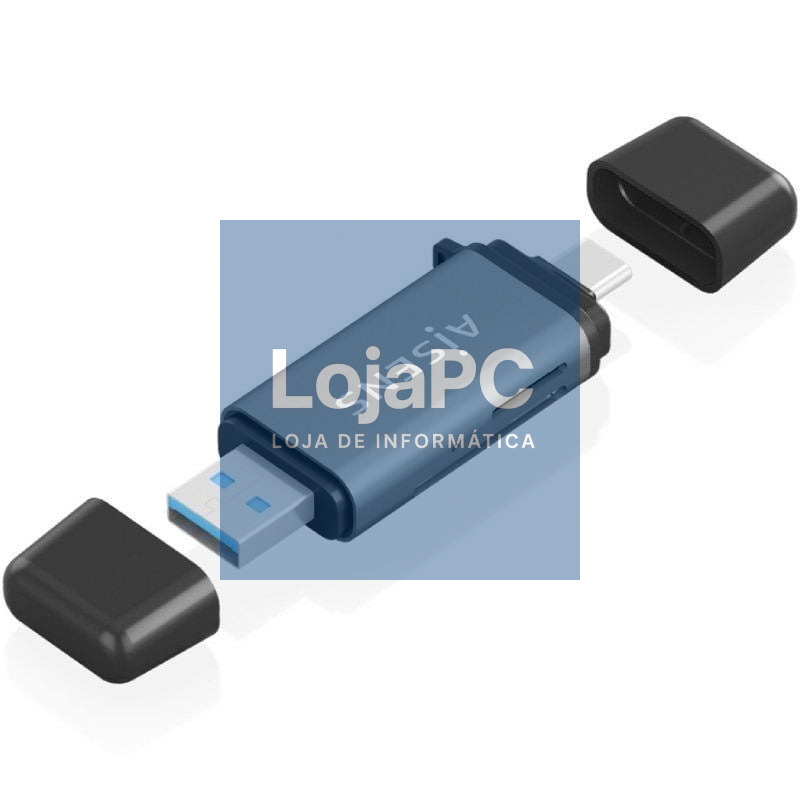 Leitor de cartões Externo Aisens ASCR-2AC11-GR/ USB 3.1