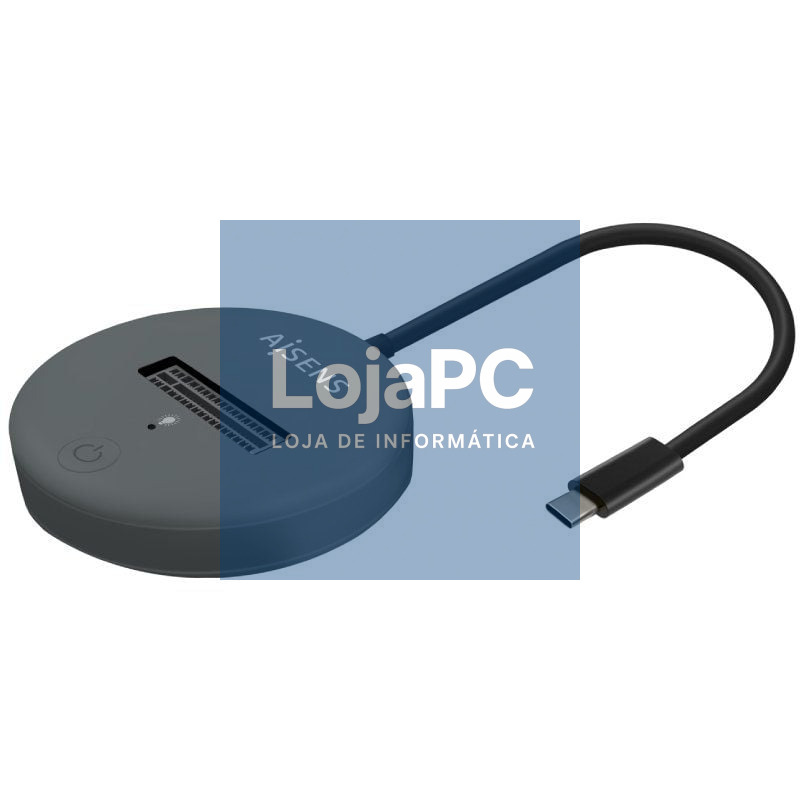 Dock USB Tipo-C para SSD M2 SATA/NVMe Aisens ASUC-M2D014-GR/ Cinzento