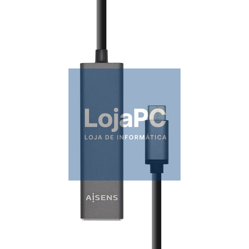 Hub USB Tipo-C Aisens A109-0403/ 4xUSB/ Cinzento
