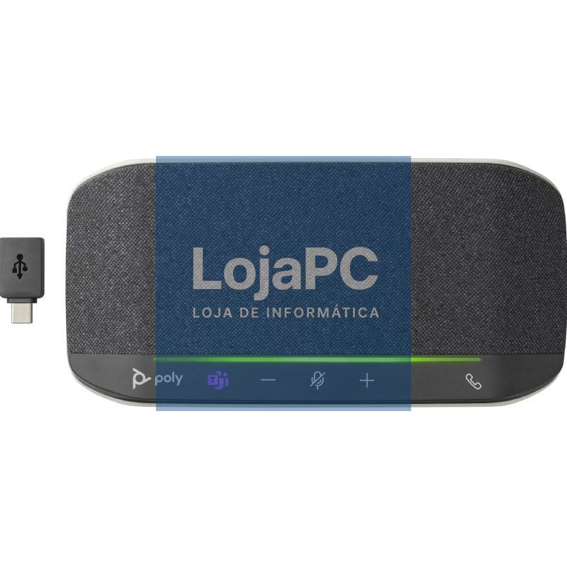 Coluna Portátil para Conferencias Poly Sync 10 para Microsoft Teams/ USB/ Preto