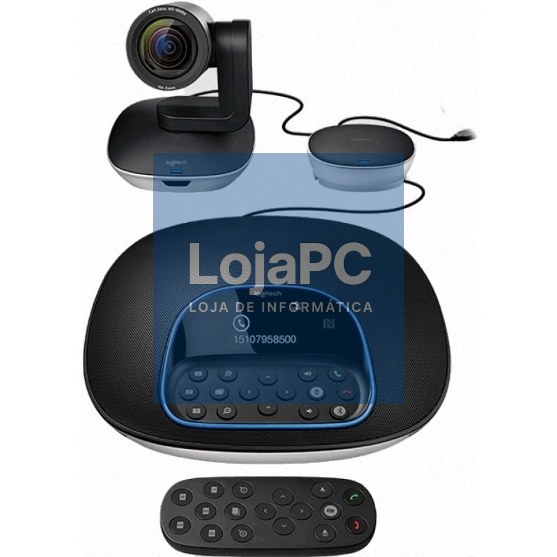 Sistema de Videoconferencia Logitech Group/ Enfoque Automático/ Full HD