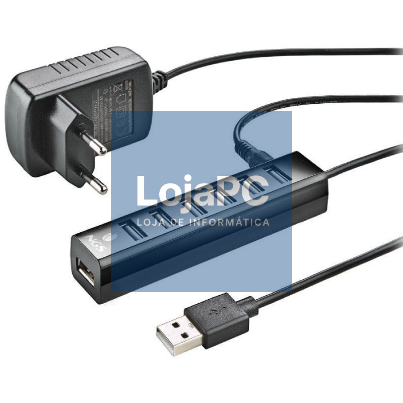 Hub USB 2.0 com Alimentação Externa NGS IHUB7 Tiny/ 7xUSB