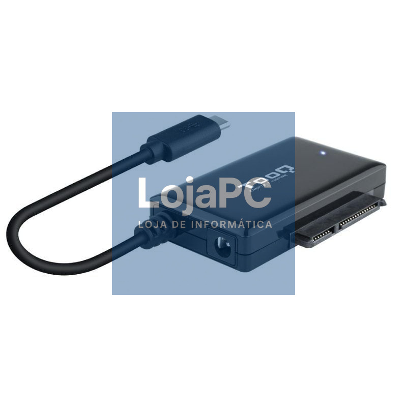 Adaptador para Discos rígidos 2.5'/3.5' TooQ TQHDA-02C/ USB Tipo-C Macho - SATA