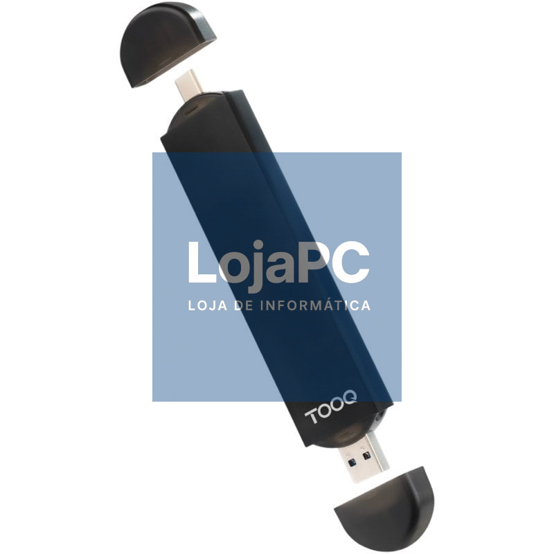Caixa externa para Disco SSD M.2 NVMe TooQ TQE-2240B/ USB 3.0/ USB Tipo-C 3.2 Gen2