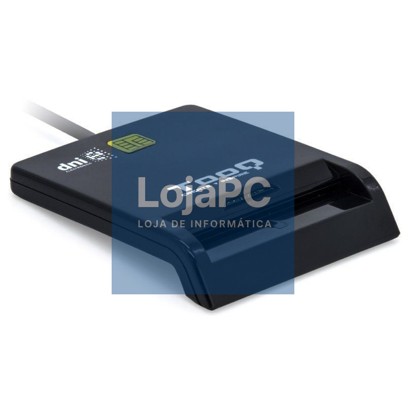Leitor de DNI TooQ TQR-211B/ USB Tipo-C/ Preto