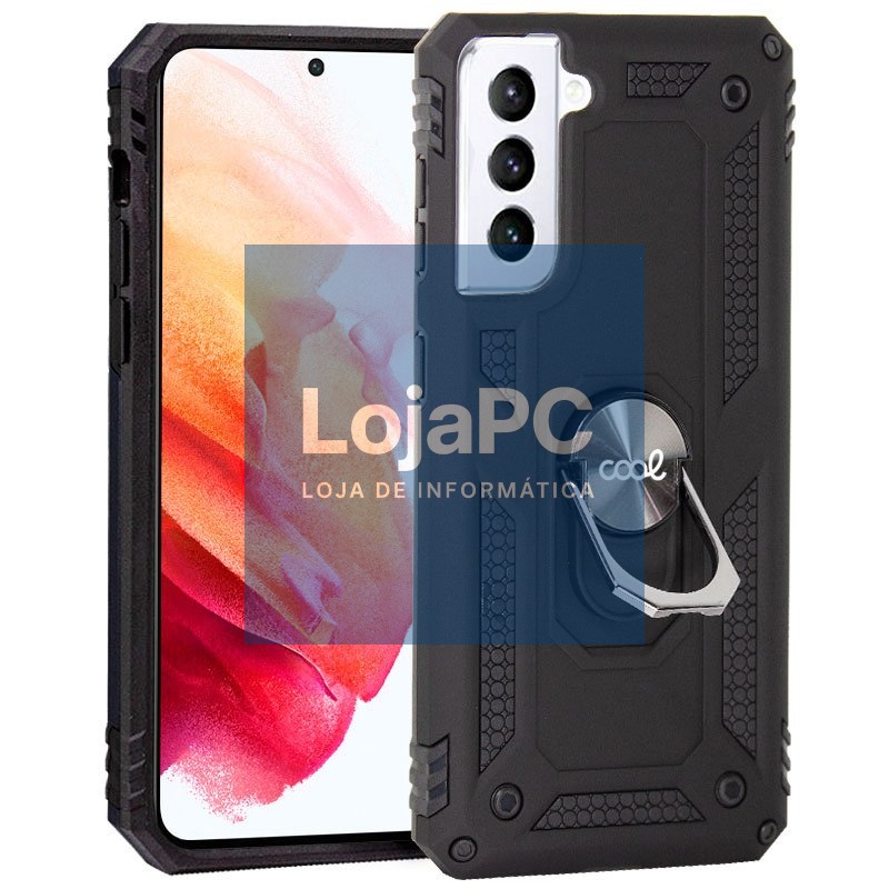COOL Case for Samsung G990 Galaxy S21 Hard Ring Black
