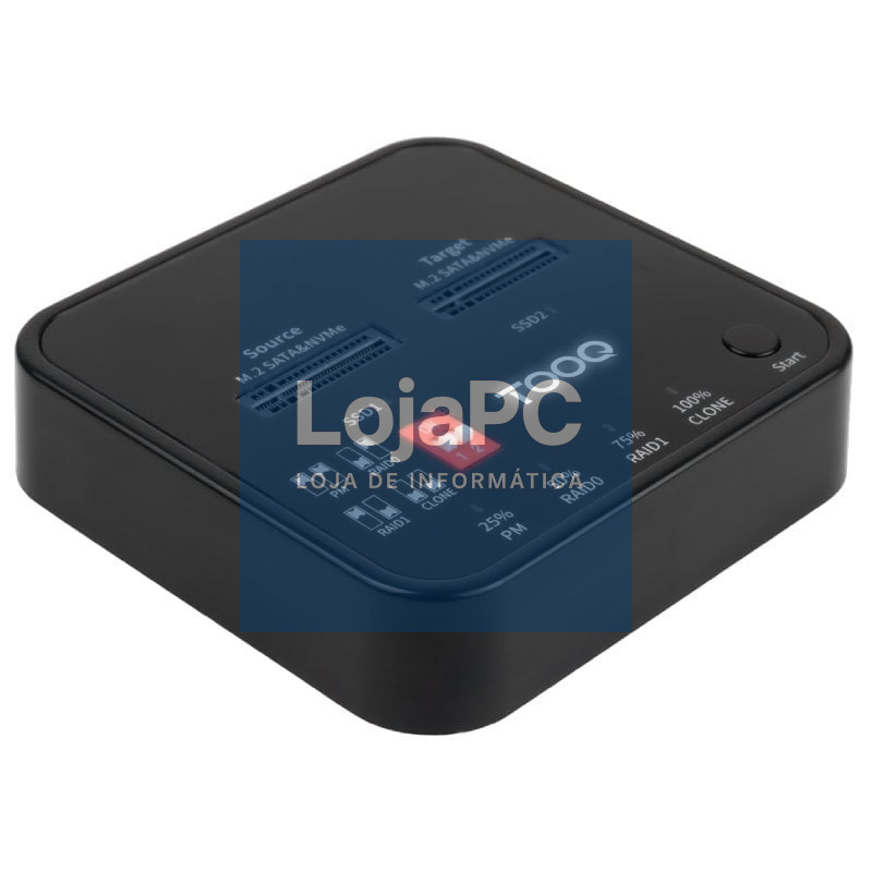 Docking Station para SSD M2 SATA/NVMe TooQ TQDS-201B