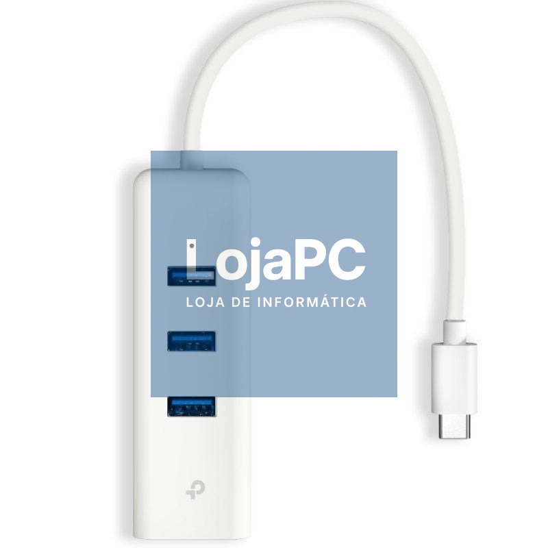 Hub USB Tipo-C 3.0 TP-Link UE330C/ 3xUSB/ 1xRJ45/ Branco