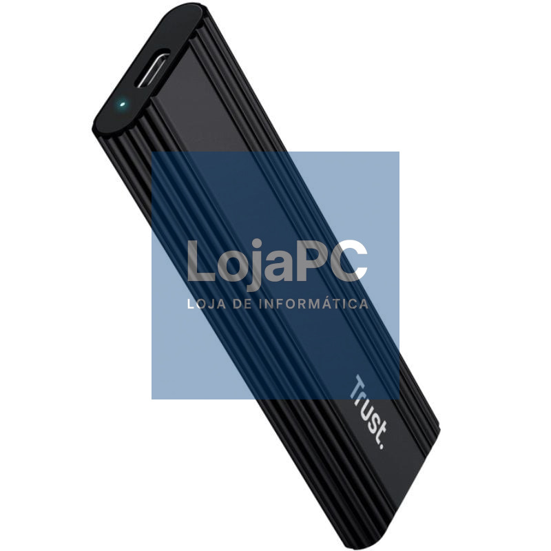 Caixa externa para Disco SSD M.2 Trust 25806/ USB 3.2 Gen2/ sem parafusos