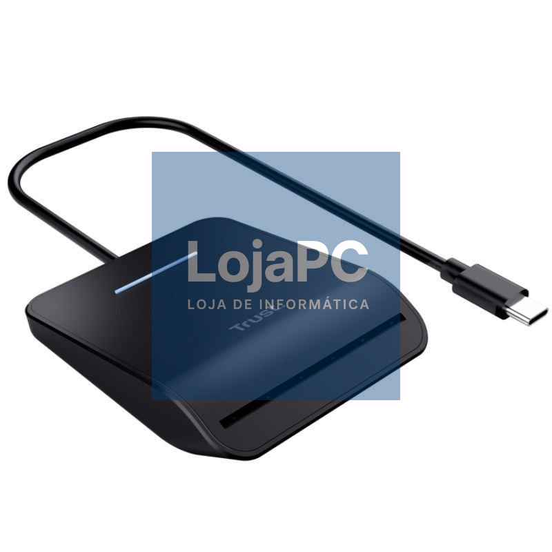 Leitor de DNI Trust Primo 26061/ USB Tipo-C/ Preto