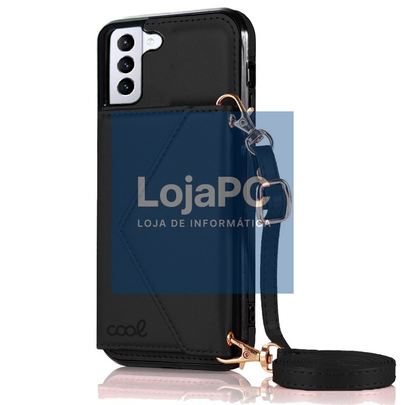 COOL Case for Samsung G990 Galaxy S21 Pendant Wallet Black