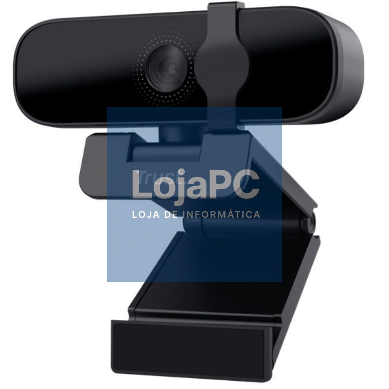 Webcam Trust Tanor/ Enfoque Automático/ 1920 x 1080 Full HD