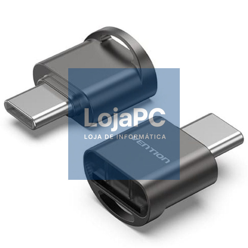 Leitor de cartões Externo Vention CLMH0/ USB Tipo-C