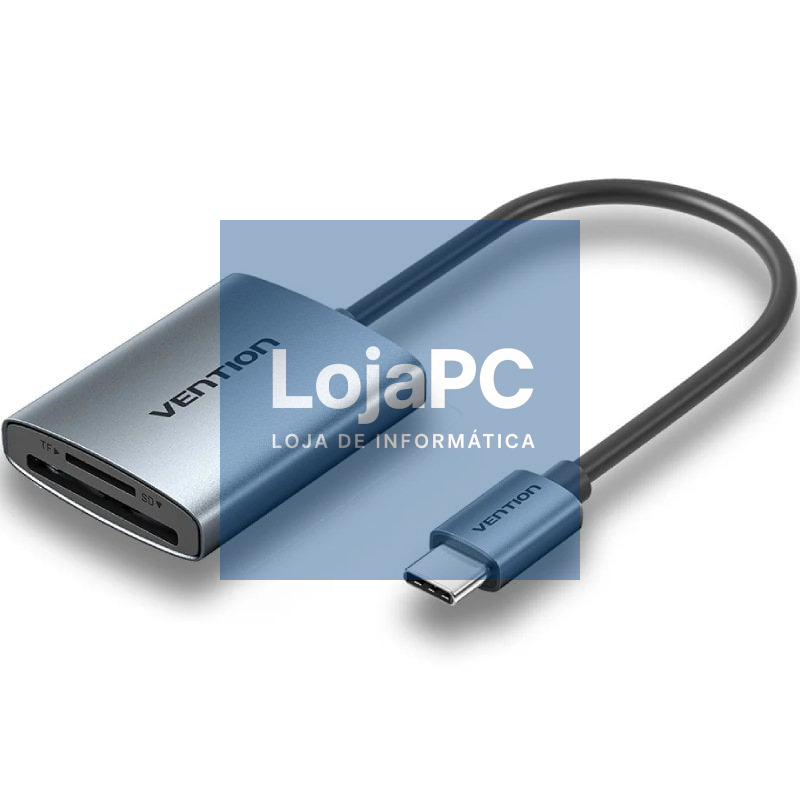 Leitor de cartões Externo Vention CLOHB/ USB Tipo-C