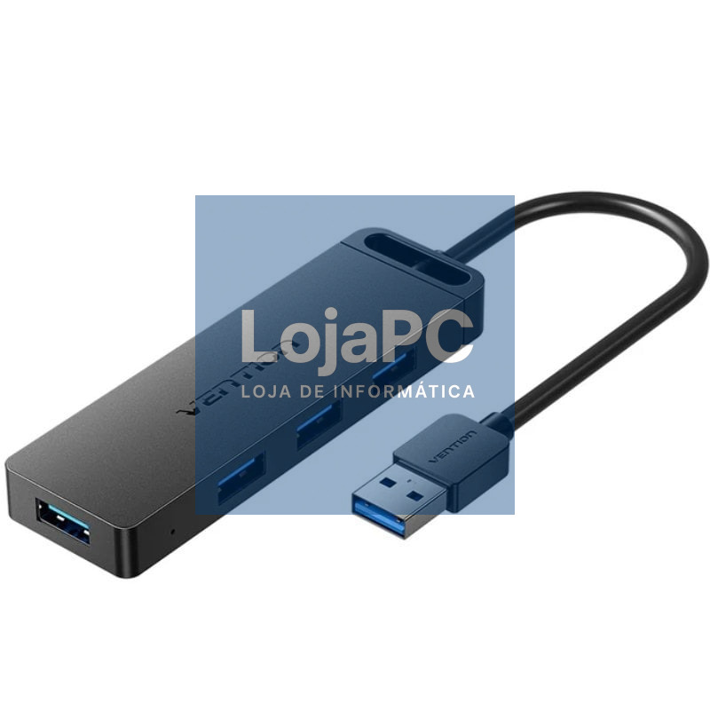 Hub USB 3.0 Vention CHLBB-SCB2/ 4xUSB/ 1xUSB Tipo-C PD