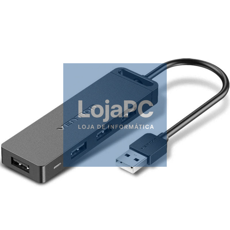 Hub USB 2.0 Vention CHMHB/ 4xUSB/ 1xMicroUSB PD