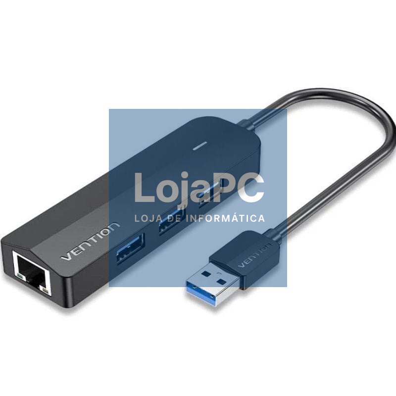 Hub USB 3.0 Vention CHNBB/ RJ45/ 3xUSB/ 1xMicroUSB PD