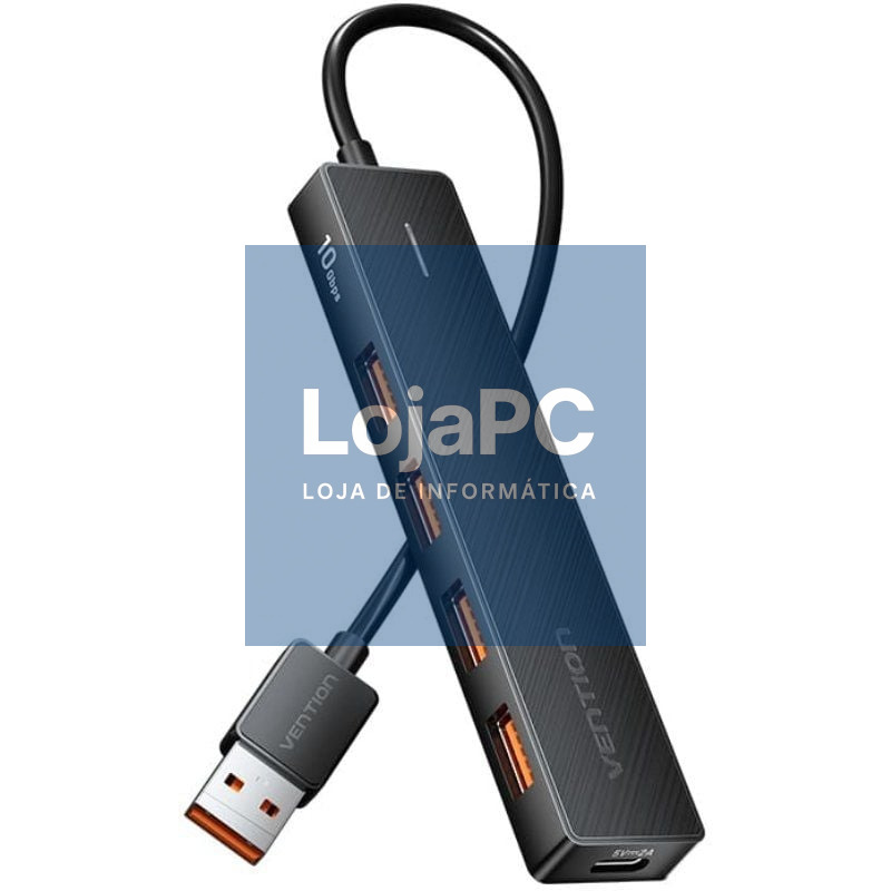 Hub USB 3.2 Vention CHOBB/ 4xUSB/ 1xUSB Tipo-C PD