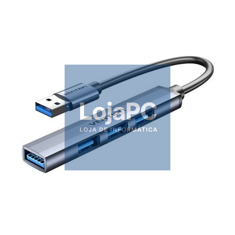 Hub USB 3.0 Vention CKOHB/ 4xUSB/ Cinzento