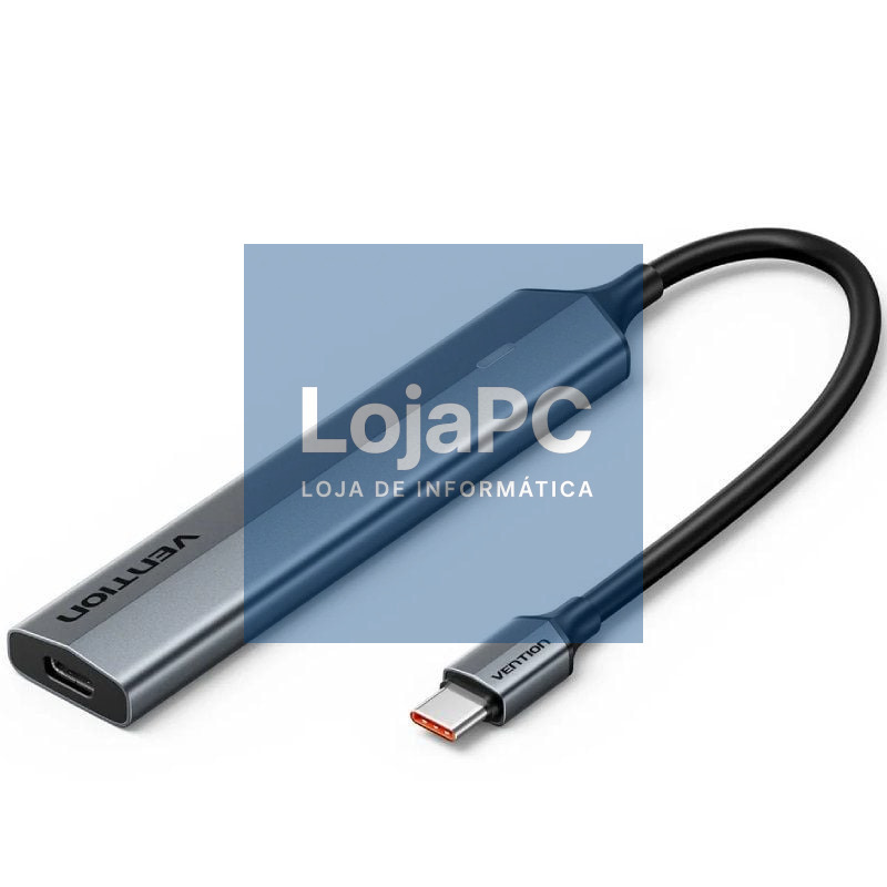 Hub USB Tipo-C 3.2 Vention CKYHB/ 4xUSB Tipo-C/ 1xUSB Tipo-C PD