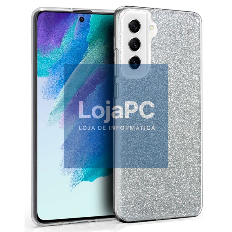 COOL Case for Samsung G990B Galaxy S21 FE Glitter Silver