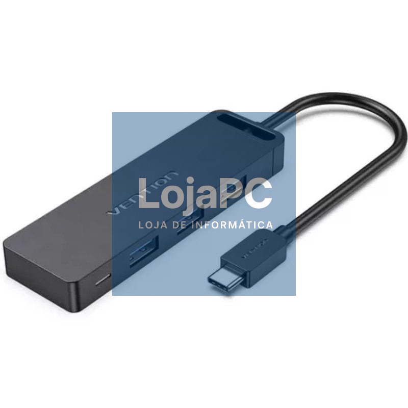 Hub USB Tipo-C Vention TGTBB/ 3xUSB/ 1xUSB Tipo-C/ 1x MicroUSB PD