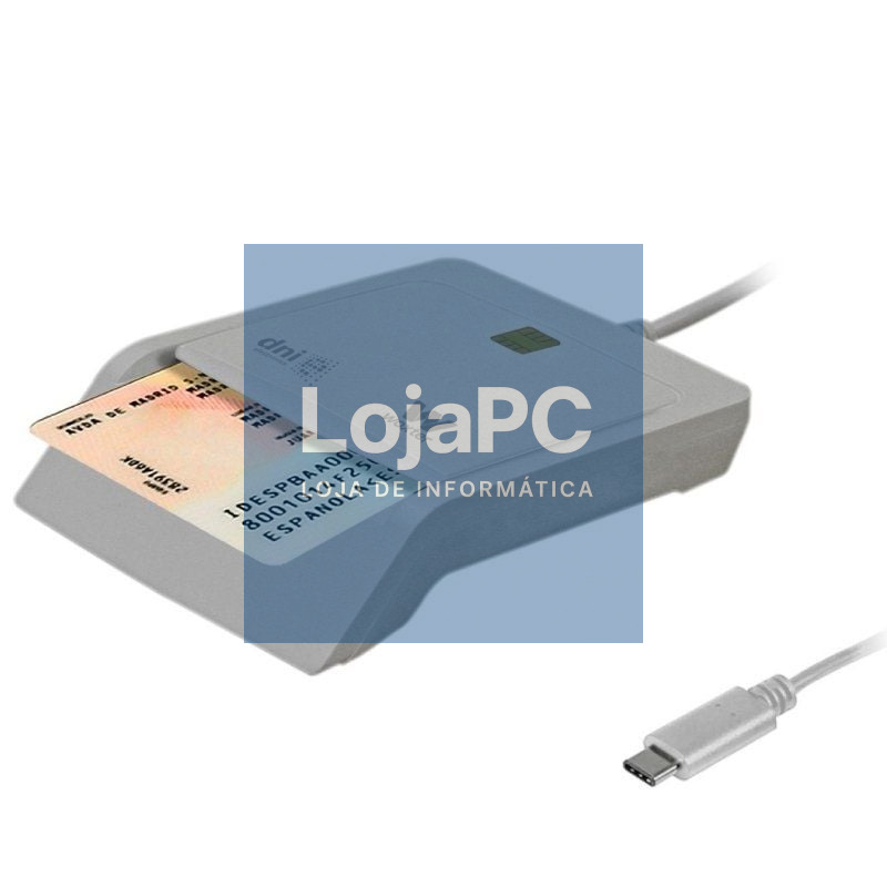 Leitor de DNI y Cartões Woxter PE26-198/ USB Tipo-C/ Branco