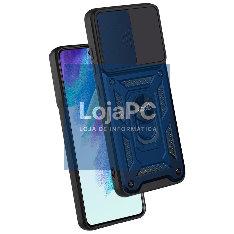 COOL Case for Samsung G990B Galaxy S21 FE Hard Ring Navy — imagem 2