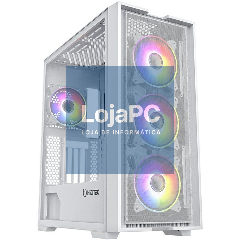 Caixa Gaming Torre Hiditec H2 Air ARGB/ Branca