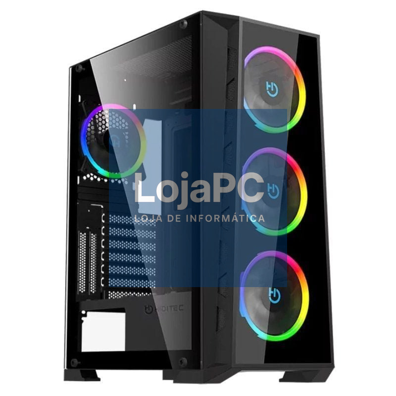 Caixa Gaming Semi-torre Hiditec MH12 GLASS