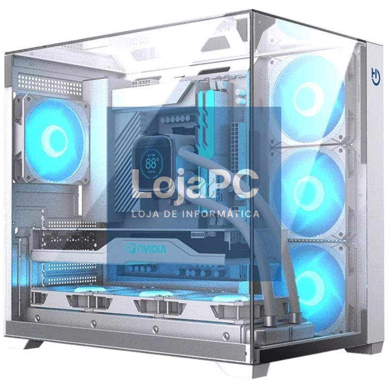 Caixa Gaming Semi-torre Hiditec SKY/ Branca