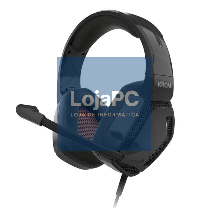 Auscultadores Gaming com Microfone Krom Kopa Pro/ Jack 3.5/ Pretos
